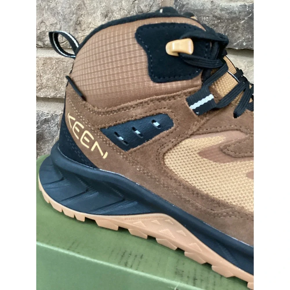 Keen Hightrail Mid Polar Women 8.5 Waterproof Hiking Boots Chipmunk Bison New
